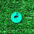 Teal and Black Flamingo Quarter Size Plastic Golf Ball Marker