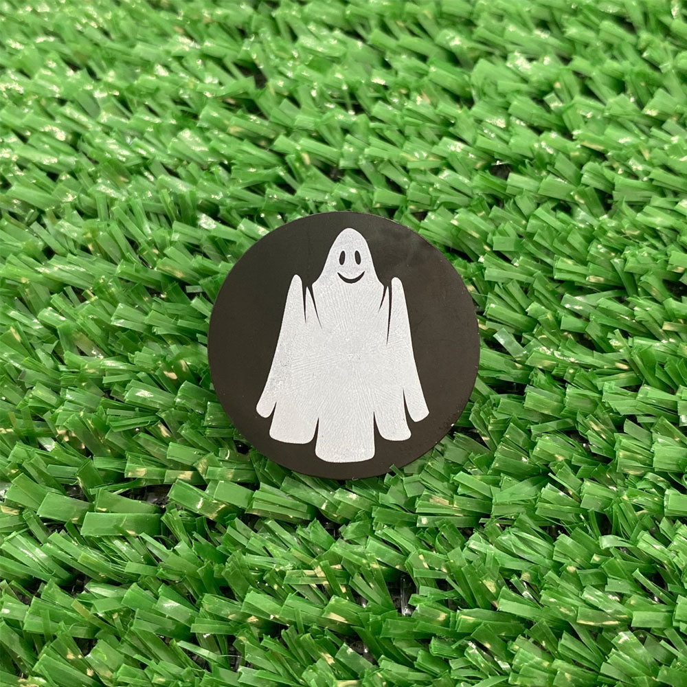 Ghost Quarter Size Plastic Golf Ball Marker