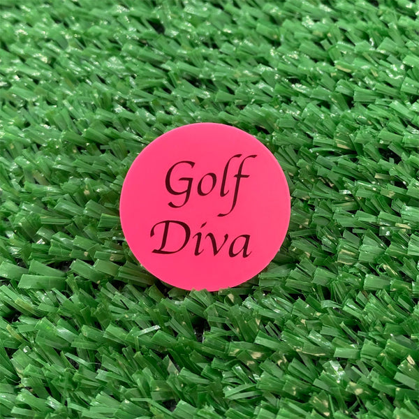 Golf Diva Quarter Size Plastic Ball Marker