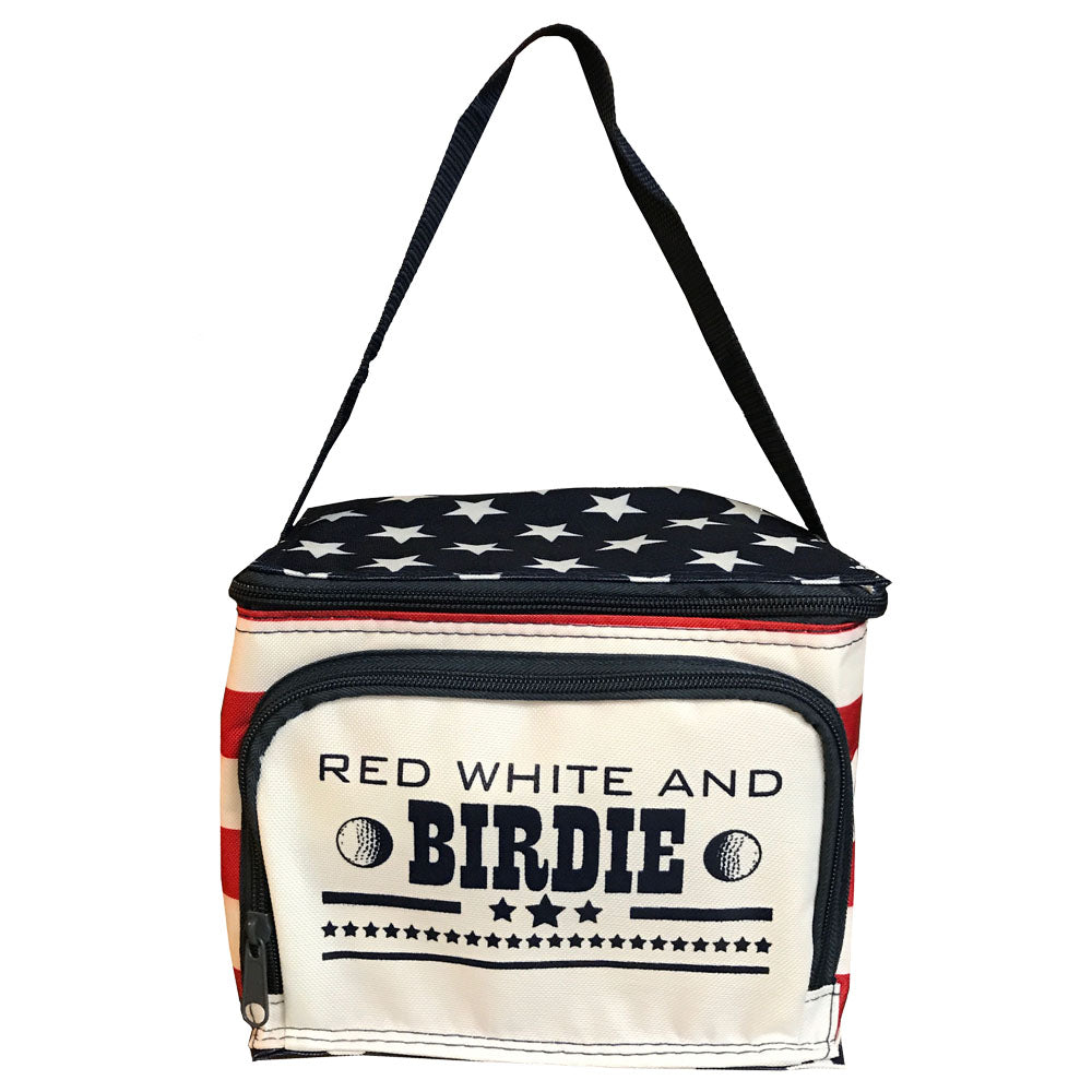 red white and birdie golf cooler