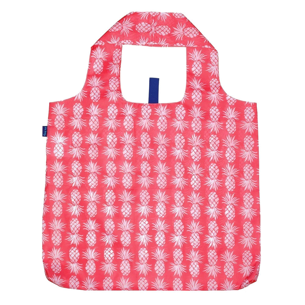 Pineapple Pink Reusable Shopping Bag With Pouch