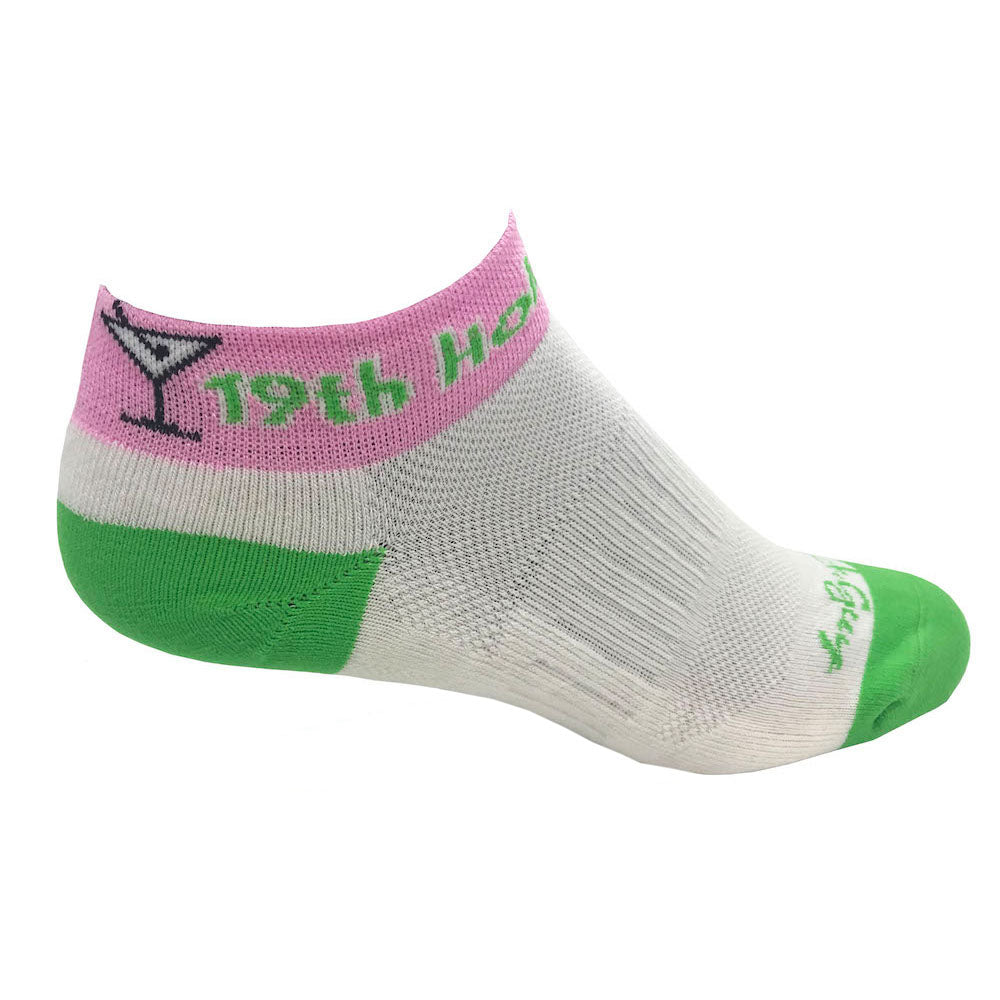 19th hole martini women's golf sock