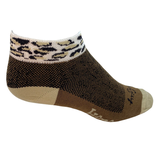 cougar print cuff women's golf sock