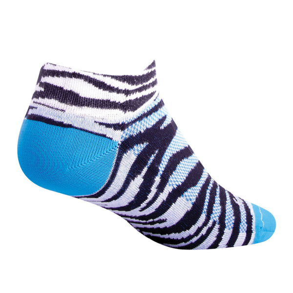 safari party zebra print women's golf socks