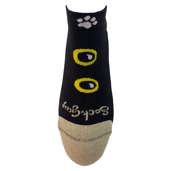 wild about golf women's golf socks with cat eyes