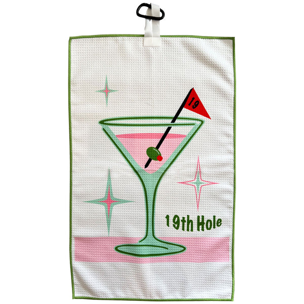 19th Hole Waffle Golf Towel