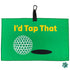 i'd tap that green waffle golf towel with poker chip