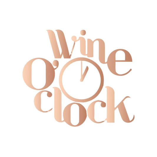 Wine O'Clock Metallic Temporary Tattoos Pack