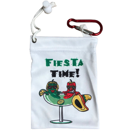 fiesta time clip on golf tee bag