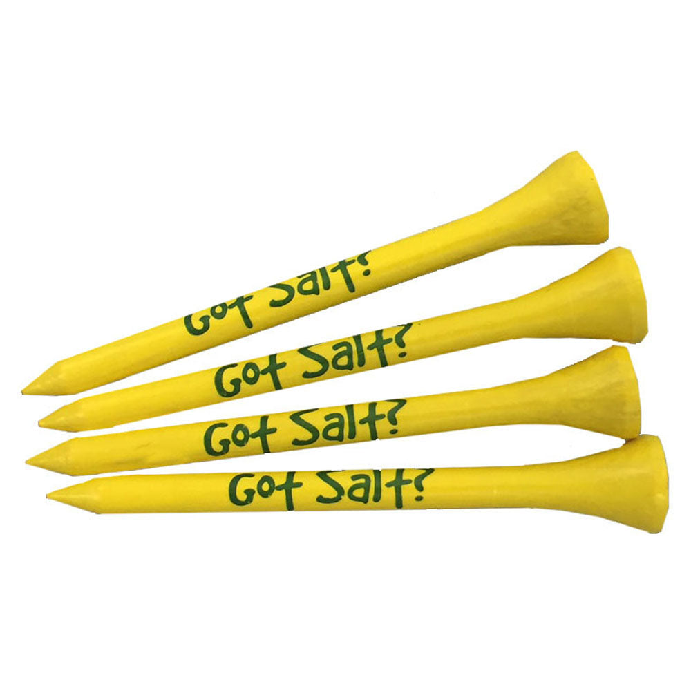 yellow, Got Salt 2.75" wooden golf tees