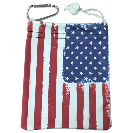 usa flag clip on golf tee bag