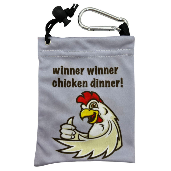 Giggle Golf Winner Winner Chicken Dinner Tee Bag - Side 1