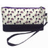 putt now wine later grapes and wine glasses Wristlet Pouch With Strap